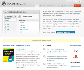 WORDPRESS 管理画面